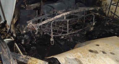 Hayvan barınağı hasar gördü