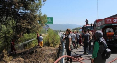 İzmaritten çıkan yangın panik yarattı