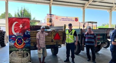 Jandarmadan reflektör dağıtımı