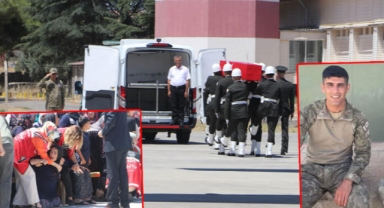 Şehit Özdemir'in cenazesi, Gaziantep'e getirildi