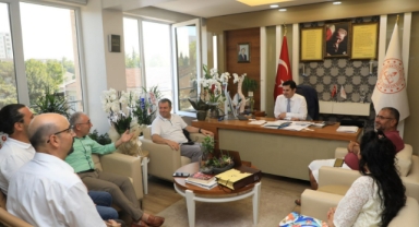 Sendikacılardan yeni müdüre ziyaret