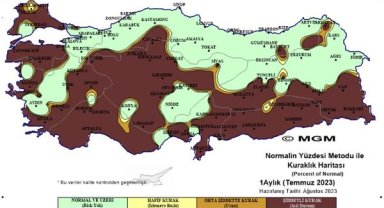 Temmuz'da 'şiddetli kuraklık' tablosu 