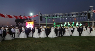 100 depremzede çifte toplu nikah