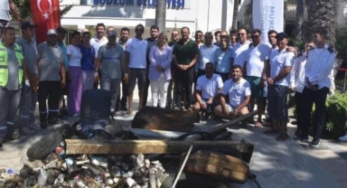 200 kilogram atık çıkarıldı