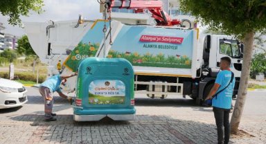 Alanya'ya yeni çöp konteynerleri
