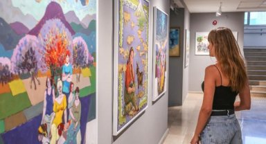 Koridorlar sanat galerisine dönüştü 