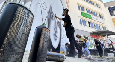 Depremzede kentleri grafitilerle süsleyecekler