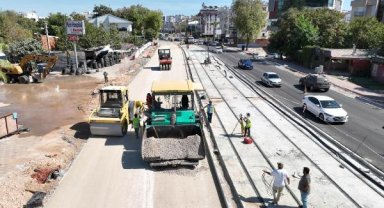 Çöken tramvay hattı bitiriliyor