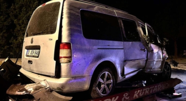 Hafif ticari araç ağaca çarptı: 2 ölü