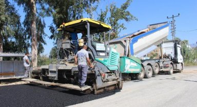 Naras köprüsüne sıcak asfalt