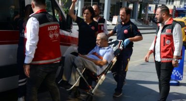 Tansiyonu düşen gaziye müdahale edildi