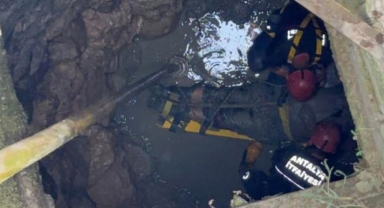 Temizlemek isterken kuyuya düştü