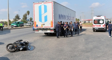 TIR’ın çarptığı motosiklet sürücüsü öldü