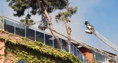 Yangın villaya da sıçradı