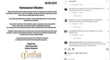 Yeniden festivalden çıkarılmasına sanatçılardan tepki