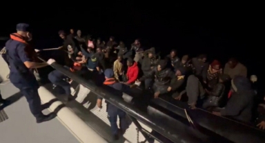 47 düzensiz göçmen kurtarıldı