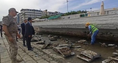 6 Şubat depreminde çöken Atatürk Anıt alanı yenilenmesi başladı