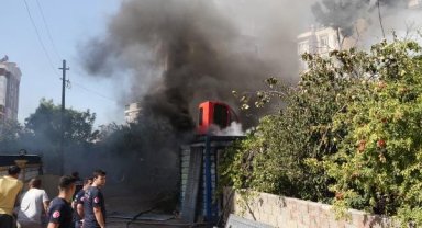 Dikim atölyesi ve deposunda çıkan yangın, söndürüldü