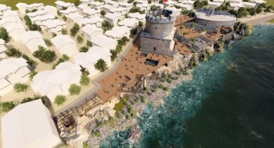 Akdeniz manzaralı tarihe yolculuk