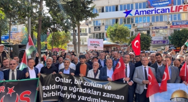  İsrail'in saldırıları protesto edildi