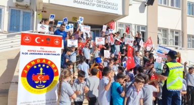 Jandarmadan trafik eğitimi