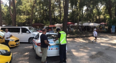 Korsan şoföre ceza kesildi