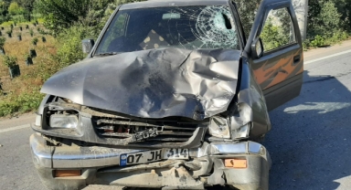 Motosiklet ile kamyonetin çarpışması sonucu 1 kişi öldü