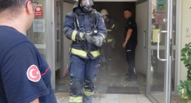 Öğrenci yurdunun bahçesinde çıkan yangın söndürüldü