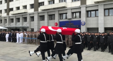 Şehit polis Cihat Ermiş için İstanbul'da tören düzenlendi