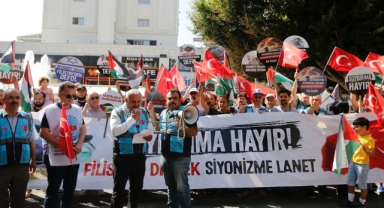 ‘Siyonist İsrail Filistin’den defol’