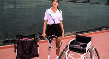 Ampute öğrencinin spor aşkı