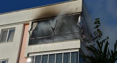 Apartman dairesinde yangın çıktı