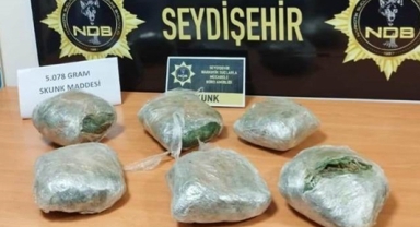 Araçta esrar bulundu