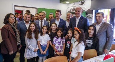Bakan Ersoy, karakolken bebek ve çocuk kütüphanesini açtı