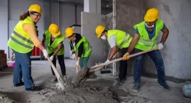 İnşaat boyacısı kadınlar