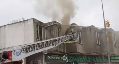 İşyeri deposunda yangın