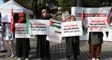 Kadınların Filistin'e destek eylemi 12. gününde