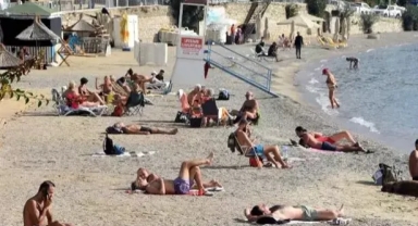 Kasımda deniz keyfi