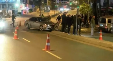 Kazaya müdahale eden polise çarpıp kaçtı