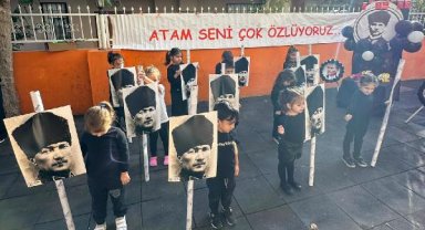 Minik kalplerden Ata'ya saygı