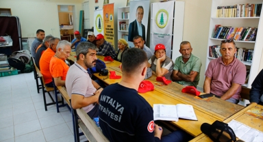 Orman köylüsüne yangın eğitimi 