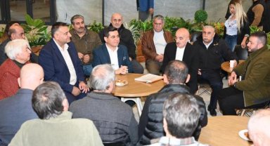 Tütüncü, esnafla buluştu