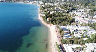 Yağış sonrası denizin rengi değişti