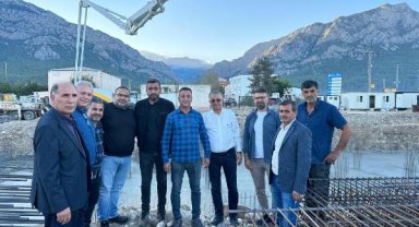 Yurt binasının temeli atıldı