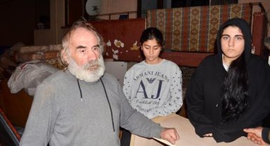 2 kızıyla sokakta kaldı