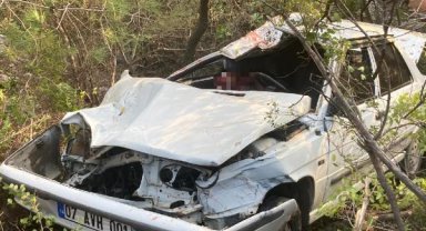 20 metrelik uçurumdan yuvarlandı