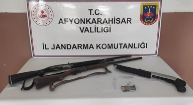 3 ruhsatsız av tüfeği yakalandı