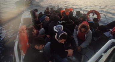 57 düzensiz göçmen kurtarıldı