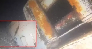 7 mürettebatı aranan geminin batık görüntüleri