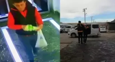 Cips yiyerek hırsızlık yaptı